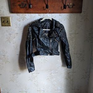 Tov Holy studded leather jacket